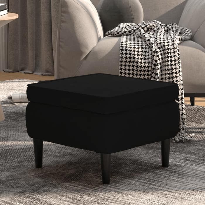 vidaXL Tabouret avec Pieds en Bois Siège Pouf Repose-pied Tabouret de Canapé Salon Salle de Séjour Chambre à Coucher 329442