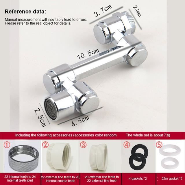 Clé à Robinet 7 En 1 - Lot De 2 Outils Réglables Pour Plomberie - Pour Éviers Cuisine/Salle De Bain