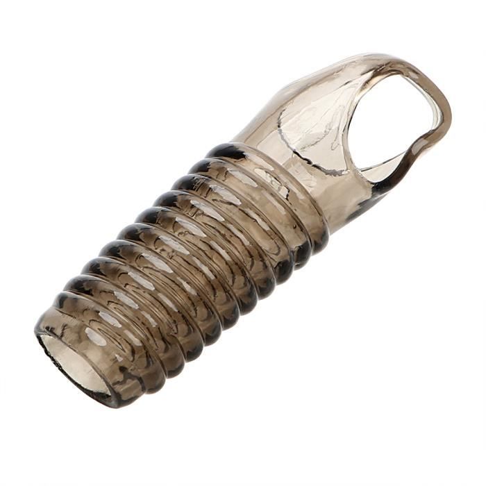 Gaine De Pénis 3 En 1 Ryzer Pine Grey - Man Wan - Silicone Texturé Effet Succion - Neuf