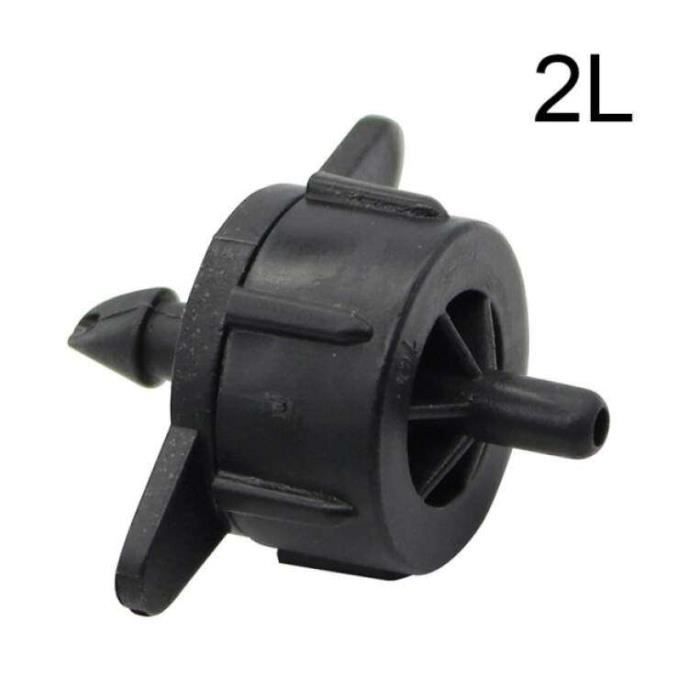 Lot De 100 Goutteurs à Compensation De Pression 2L/h - Irrigation Goutte à Goutte Avec Connecteur Barbelé