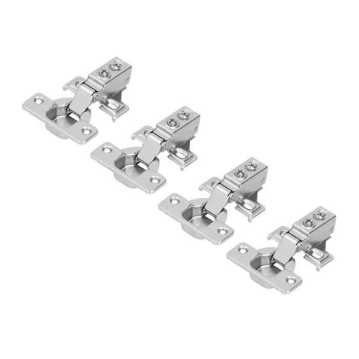 Charnières D'armoire Berta 110° – Superposition Complète, Fermeture Douce – Pour Face Cadre