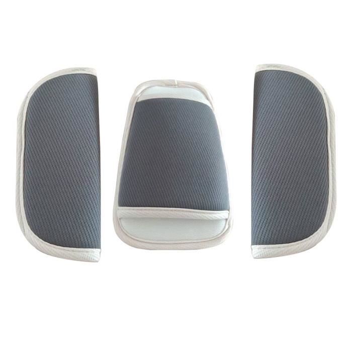 2 Coussinets Ceinture Sécurité Poussette SeedFuture - Protection Entrejambe Enfant Noir Universel