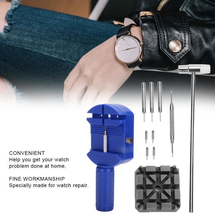 Kit Outil Pour Bracelet De Montre – Pour Retirer Maillons, Ajuster Taille, Avec Poussoir à Goupilles