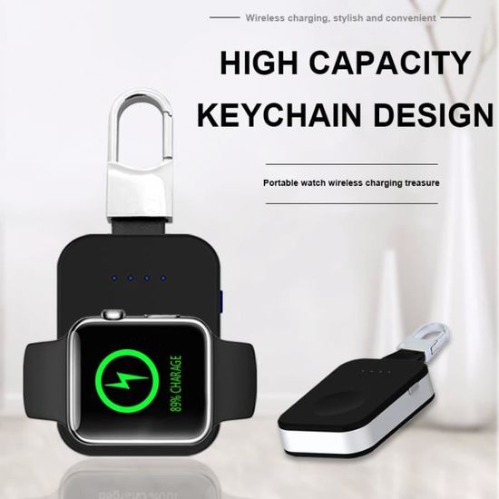 Accessoires Téléphone,chargeur sans fil magnétique pour Apple Watch 5 4 3  2, batterie externe Portable, Mini - Black[A1881] - Cdiscount Téléphonie