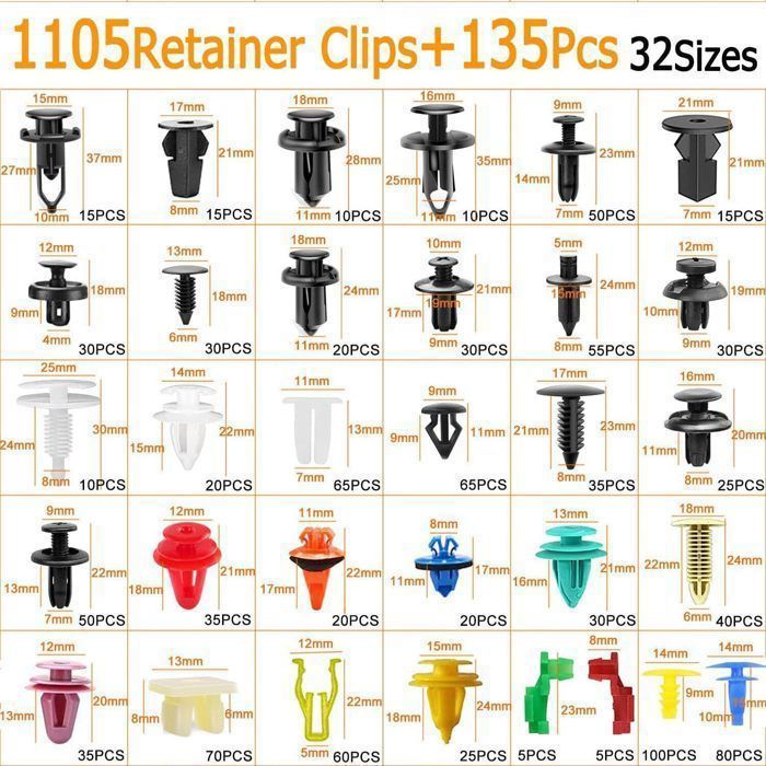 40 Pinces à Ressort Plastifiées Noires - Diamètre 32 Mm, Parfaites Pour Vos Serrages