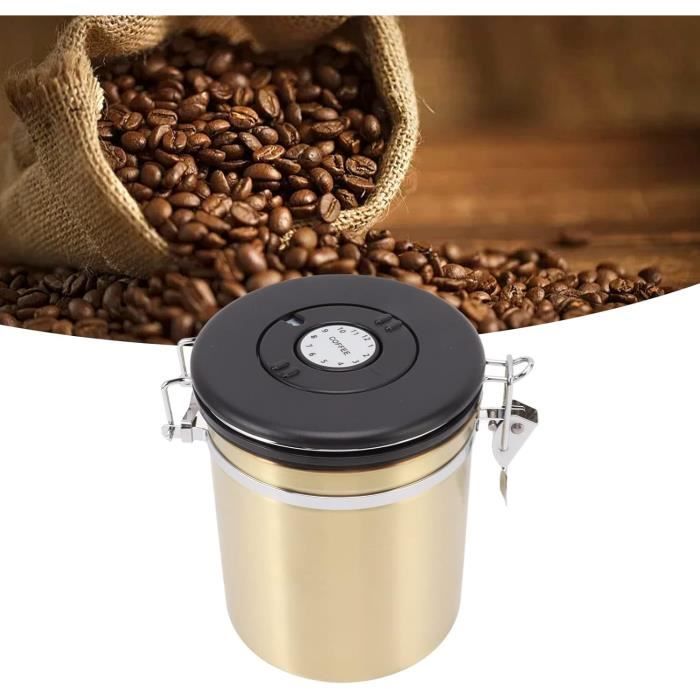 Récipient de stockage de grains de café scellé Thé de céréales sous vide  Gardez un réservoir de bidon frais pour le café hermétique