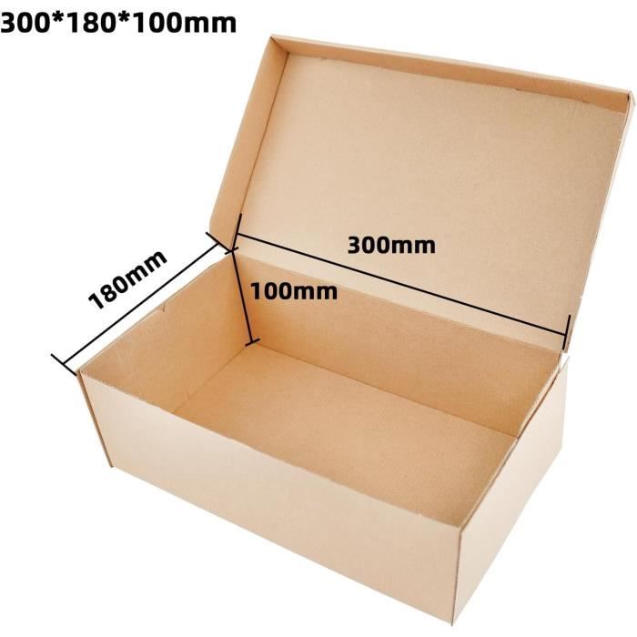 Boîte À Chaussures En Carton Avec Couvercle, 30X18X10 Cm, Boîte De Rangement Polyvalente Pour La