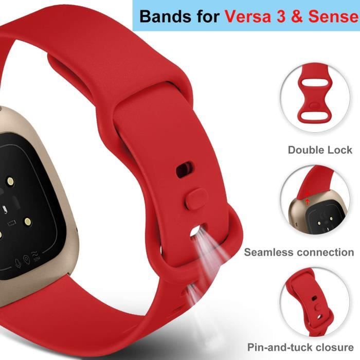 Pack Bracelet Compatible avec Fitbit Versa 3/Fitbit Sense
