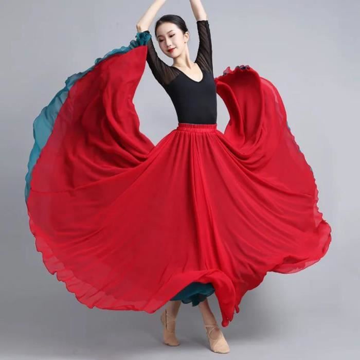 Jupe flamenco rouge outlet