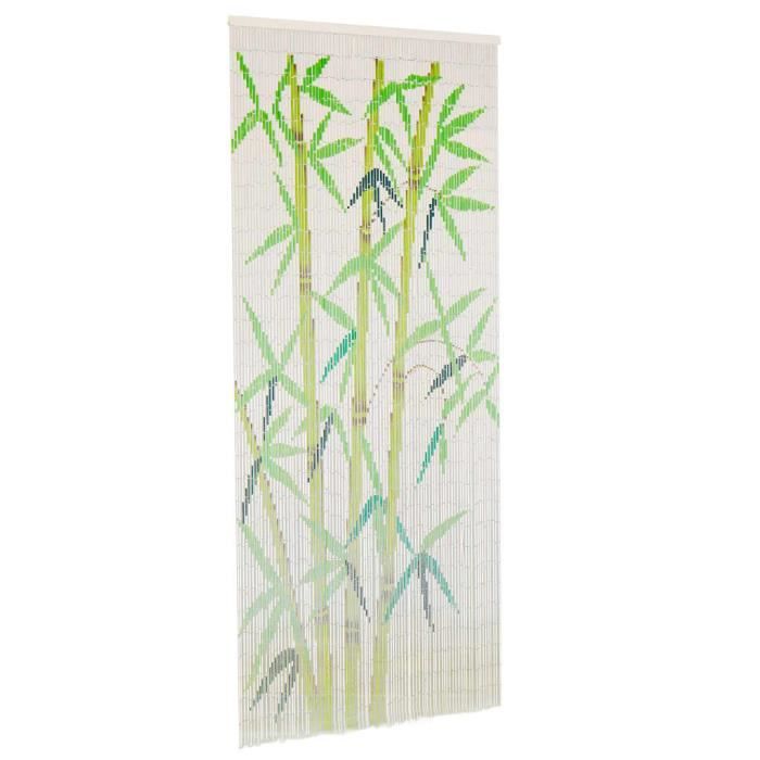 vidaXL Rideau de porte contre insectes Bambou 90 x 200