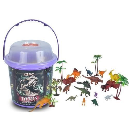 Jouets de dinosaures pour garçons Playset avec 12 Dinasours et tapis de jeu durable Dino World