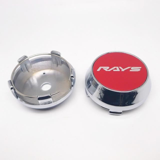 4 Pièces Cache Moyeu, Casquettes de Centre de Roue OD 56mm