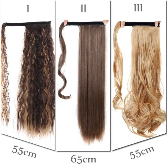 N° 130--Extensions Queue de Cheval Élégante pour Femme, Postiche ...