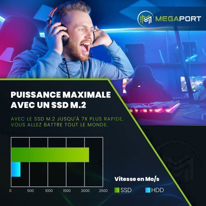 Megaport PC Gamer Platin AMD Ryzen 5 2600 6x 3,402