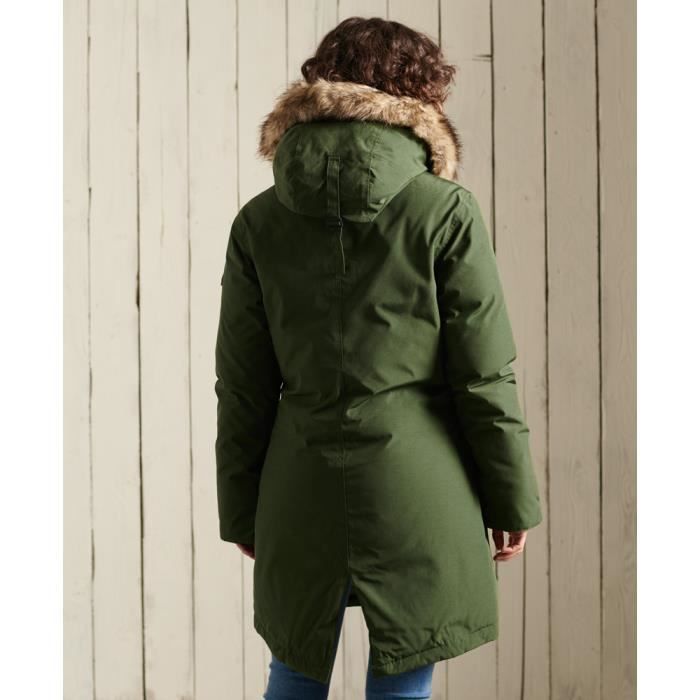 Parka rembourr e femme Superdry Rookie vert rifle Vert rifle