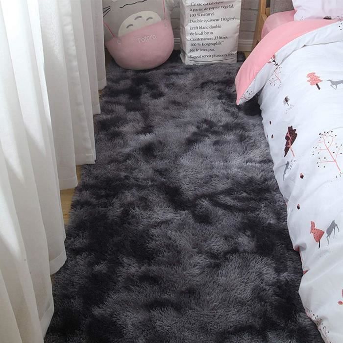 Tapis Salon Chambre Ado Filles Shaggy Design Moderne Poils Longs Doux  Antidérapant