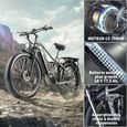 Vélo électrique BURCHDA RX80 - Batterie Lithium 48V 17.5Ah - 26 pouces - 4.0 gros pneu - VTT adulte-3