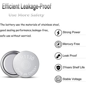 Lr1130 Paquet De 40 Piles Bouton Alcaline De La Pile Ag10[J831