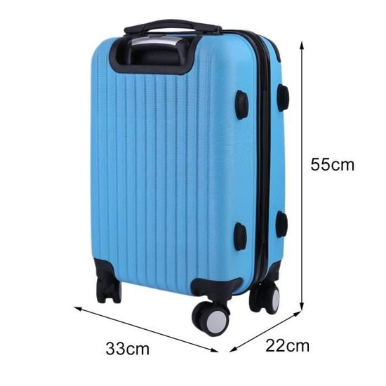 Leshp Valise Cabine De Voyage 20 Roue Universelle Bleu Achat