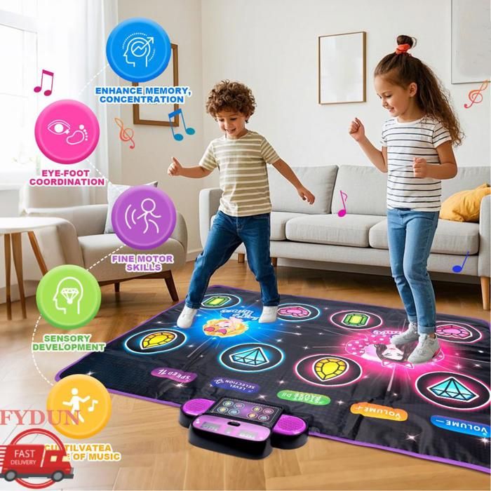 Bontempi RhythmRug - Tapis Musical Électronique Pour Danser Et Créer Des Rythmes 148x60 Cm