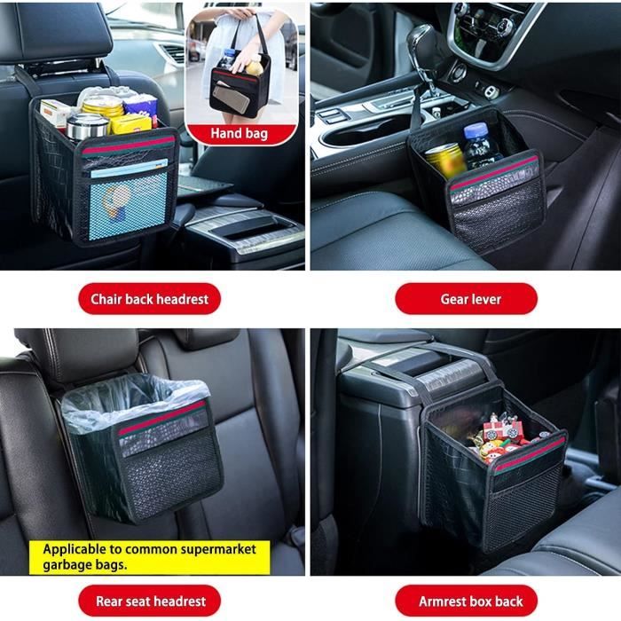 Organisateur Siège Auto MEMOFYND - Boîte De Rangement Pour Voiture - Noir Pratique