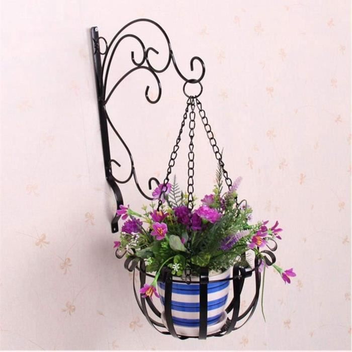 Iplusmile Pot De Fleurs Suspendu Support Amovible Pour Jardinière Étagère De Pot De Fleurs Pour Balcon Et Fenêtre