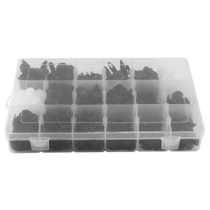 Kit De 415 Clips De Fixation Auto - Rivets En Nylon Pour Pare-chocs, Portières, Joints - Avec Outil De Démontage - Universel