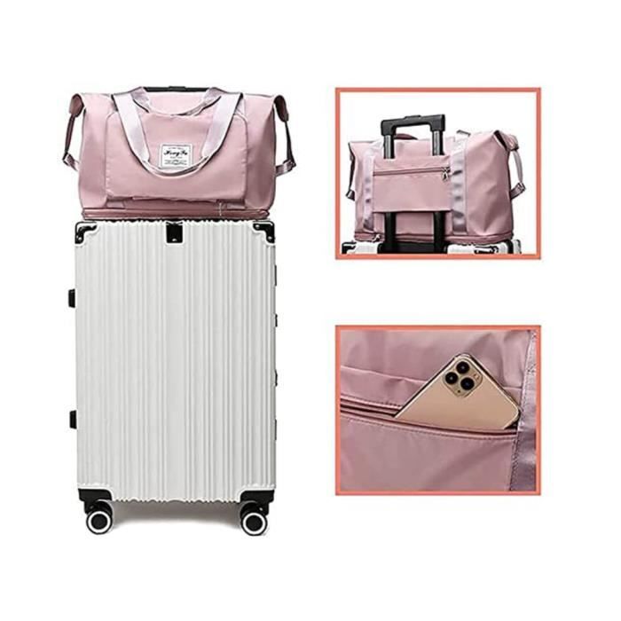 Sac De Voyage Pliable De Grande Capacité Sac Fourre-Tout Extensible Pour Le Week-End - Pour