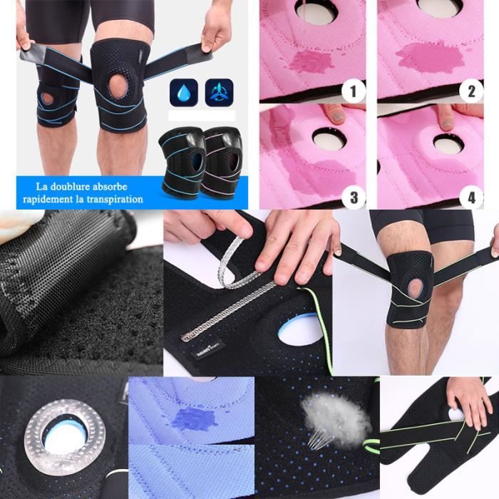 2 Pack Genouillère Rotulienne Homme Et Femme - Sangles Tendon Rotulien, Tendinite