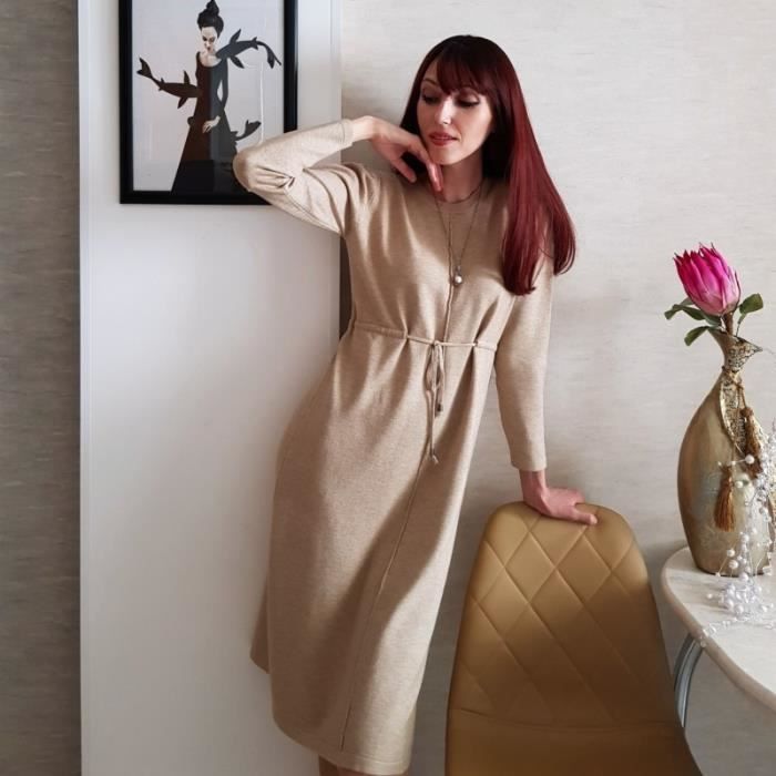 Robe longue rayée verticale on sale