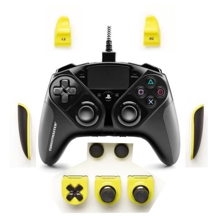 THRUSTMASTER Manette eSwap Pro Controller PS4 + Accessoires Interchangeables Jaune