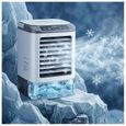Refroidisseur portable avec fonction de formation de glace et de nébulisation, réservoir d'eau de 900 ml