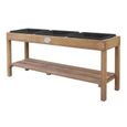 Table à sable et eau en bois brun foncé AXI - Table d'activité pour enfant avec 3 récipients et une étagère-0