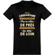 tee shirt homme humour | Cadeau imprimé en France | 100% coton, 185gr |  à la cinquantaine-0