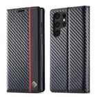 ZTAOOPOU Pour Samsung Galaxy S22 Ultra 5G Housse de protection en cuir pu antichoc TPU souple intégrée - Noir