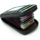 POPSPO Porte-Cartes de Crédit - Non spécifié - Noir - Cuir PU - 11,5 x 7,5 cm - Mixte