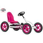 BERGTO - BERG Kart à pédales BERG Buddy - Pour filles de 3 à 8 ans - Siège et volant réglables - Rose, blanc et noir