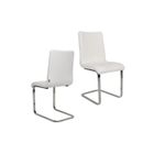 t m c s Tommychairs - Set 2 chaises cantilever GRETA avec Pieds en acier chromé à haute résistance et assise en bois multicouche,