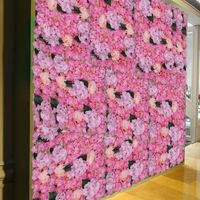 6 pièces fleur mur panneau fleur artificielle mur toile de fond pour Photo fond fête mariage décor