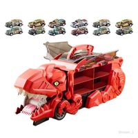 Camion transporteur de voiture, véhicules, ensemble de jeu, jouet éducatif, nouveauté, camion rouge avec 12 voitures