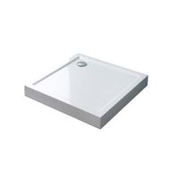 Mai & Mai Receveur de douche 80x80x14cm bac à douche en acrylique blanc carré F1H