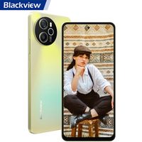 Blackview Shark 8 Téléphone Portable Débloqué Android 13 16Go+256Go 6.78" 2.4K 64MP 5000mAh NFC 3 Emplacements pour cartes - Or