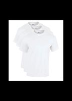 GILDAN Lot de 3 t-shirt homme,tee-shirt coton manches courte couleur blanc