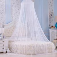 Moustiquaire couvre-lit lit couvert Romantique Moustiquaire à suspension 250cm - blanc