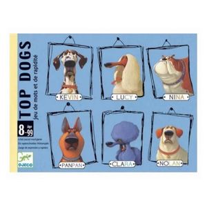 CARTES DE JEU Jeu de cartes Top Dogs - DJECO - Pour enfants de 8