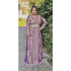 DJELLABA – CAFTAN – TAKCHITA Tackhita caftan robe oriental grande taille Rose rimka farasha robe dubai mariage fiançailles