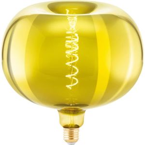 AMPOULE - LED Lampe Led E27 dimmable, forme pomme, grande taille, filament spirale vintage, ampoule Edison extra large or vaporisé, 4 W, 4[D5129]