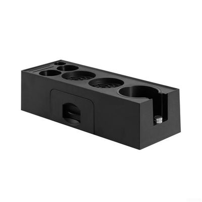 Station De Bourrage Café En Bois Avec 5 Trous - Support Pour Tamper, Distributeur, Aiguille | Design Antidérapant - 51 Mm
