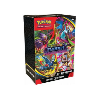 Elite Trainer Box Pokémon Méga Évolution Flammes Fantasmagoriques ME02