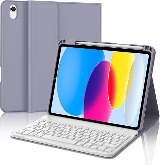 JADEMALL Clavier iPad 9eme Generation, Coque Clavier pour IPad, coque clavier ip